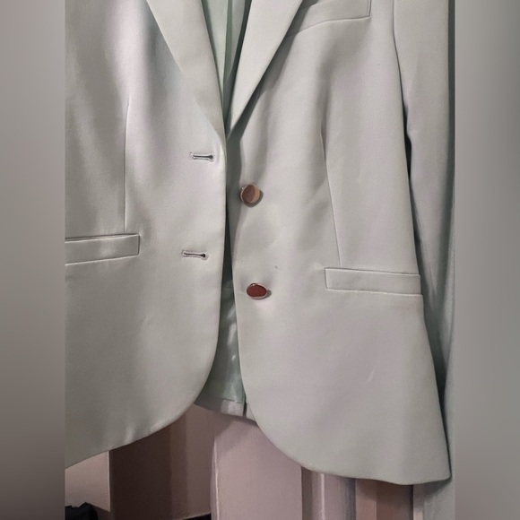 Light Blue Mint Blazer Jacket Calvin Klein - Picture 3 of 5